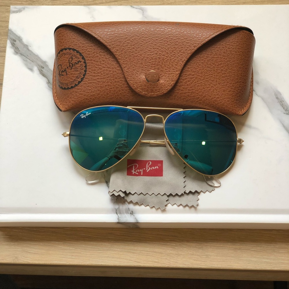 Blue Aviator Ray- Bans